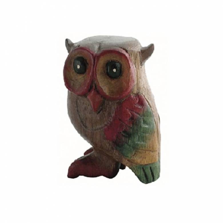 Small Hooting Owl Wooden Musical Instrument