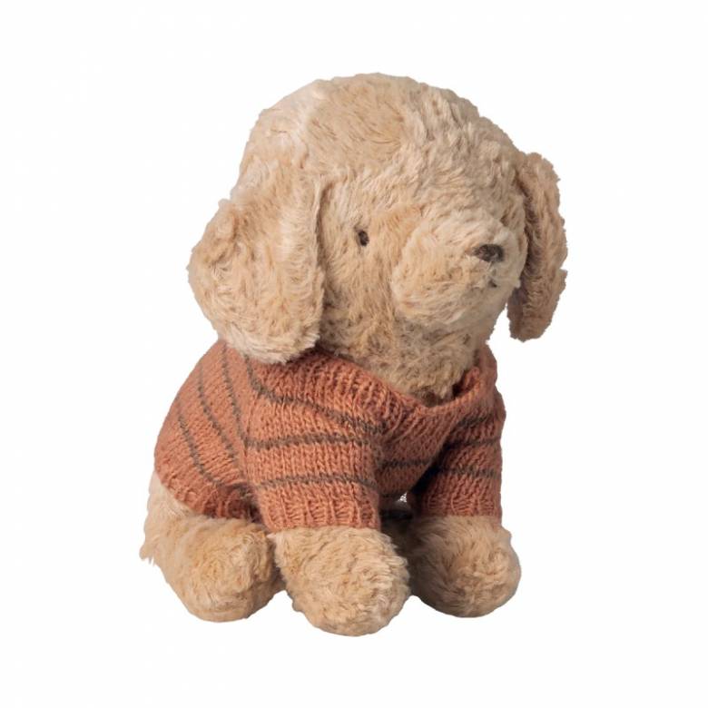 Small Knitted Sweater In Coral For Puppy By Maileg 3+
