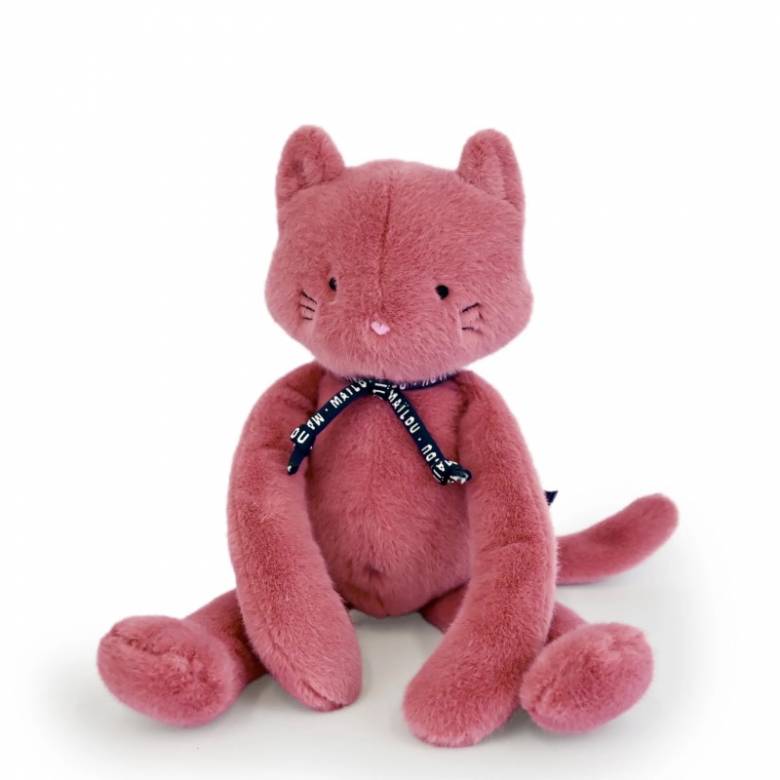 Small Meloe Cat In Rose Soft Toy 0+