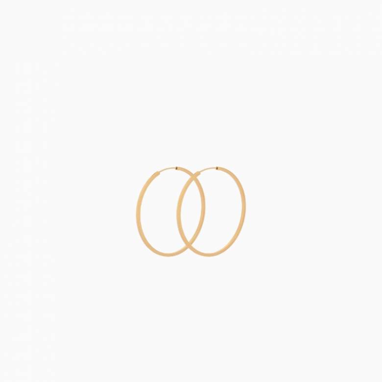 Small Orbit Hoop Earrings In Gold By Pernille Corydon