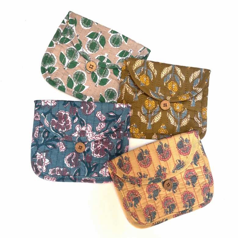 Small Quilted Cotton Purse - Various Designs