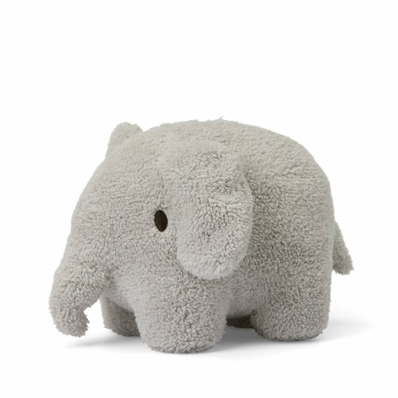 Small Terry Elephant Soft Toy In Light Grey 0+