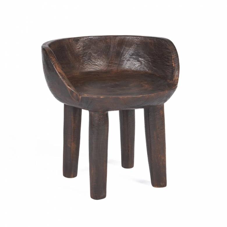 Small Tree Trunk Chair With Low Back