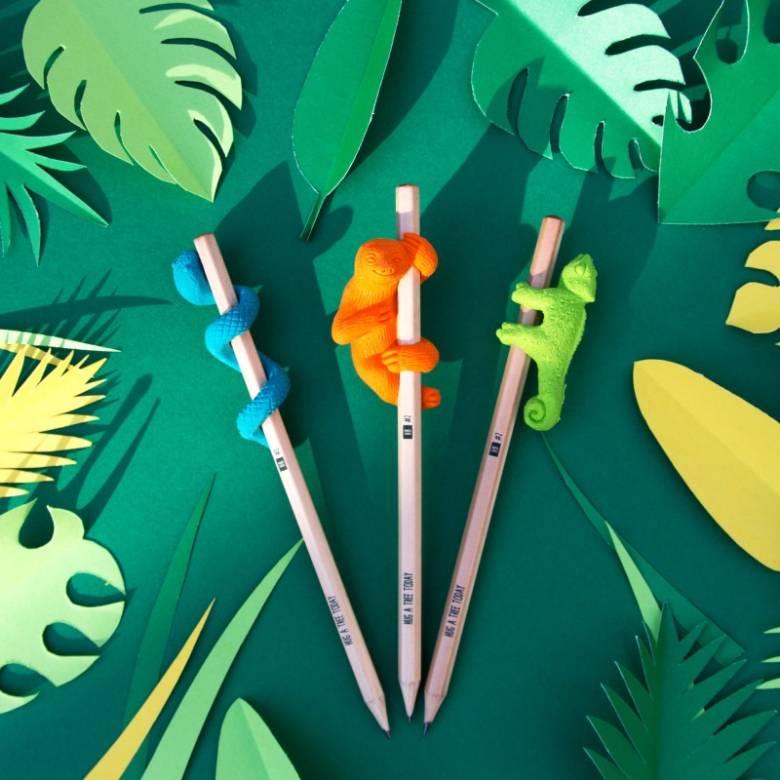 Chameleon Jungle Eraser Pencil Topper 6+