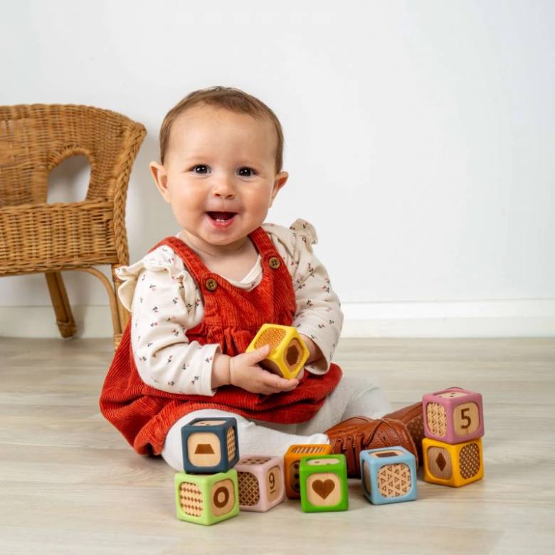 Soft Sorting Blocks Multi Coloured 6m+