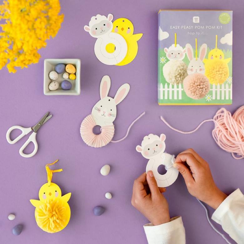 Spring Animals Easter Pom Pom Craft Kit 3+