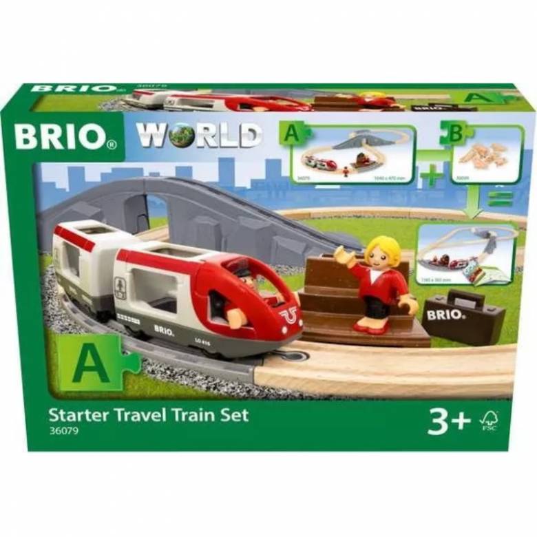 Starter Travel Train Set Brio Wooden Railway 3+