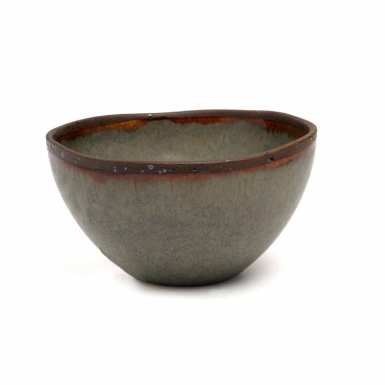 Stoneware Bowl With Rustic Glaze