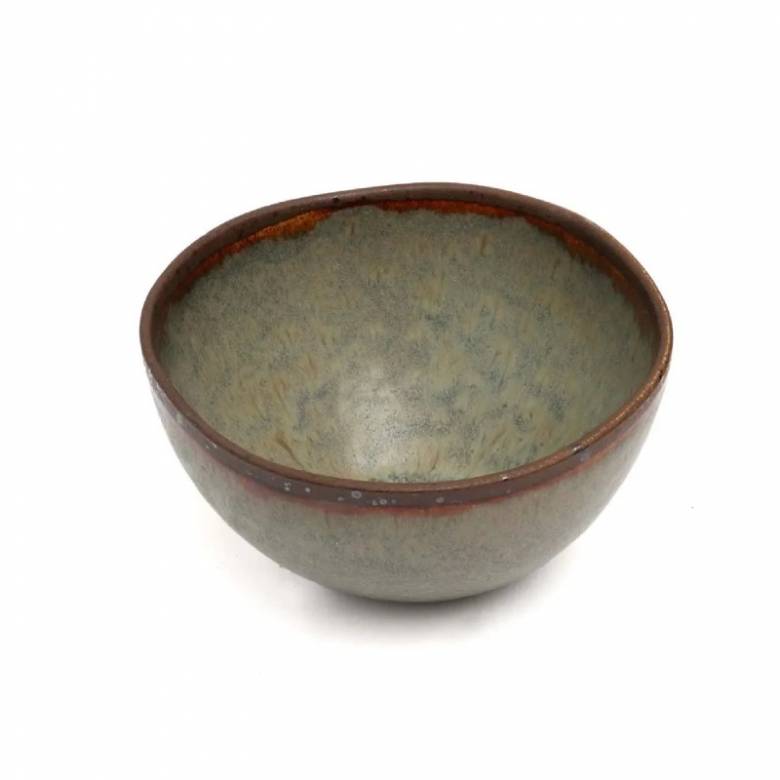 Stoneware Bowl With Rustic Glaze