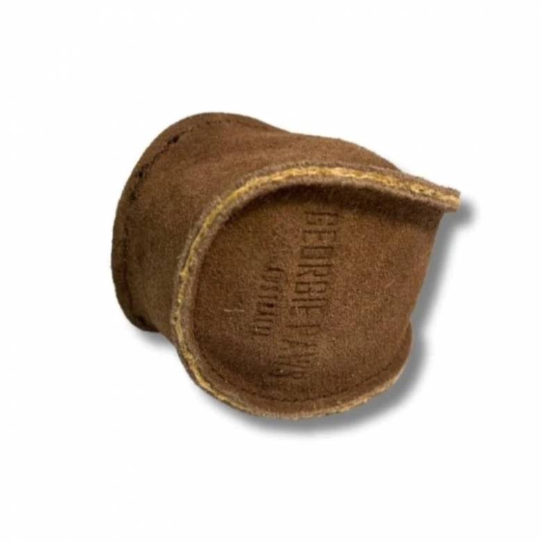 Suede Ball Dog Toy In Brown