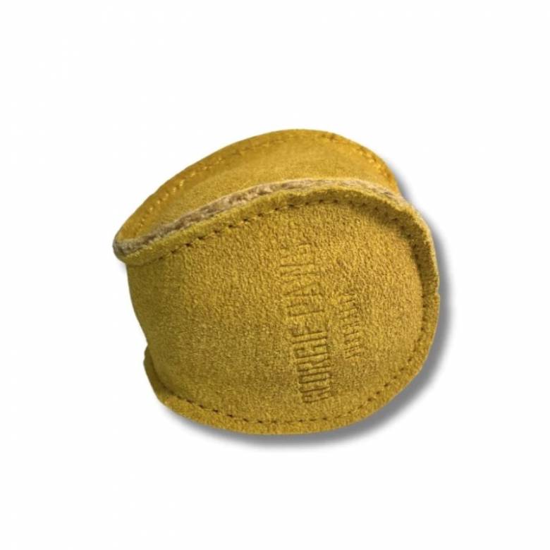 Suede Ball Dog Toy In Gold