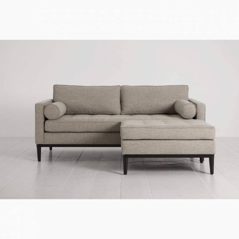 Swyft - Model 02 - 2 Seater Sofa - Right Corner - Linen Pumice