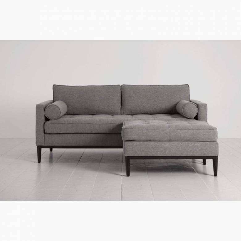 Swyft - Model 02 - 2 Seater Sofa - Right Corner - Linen Shadow
