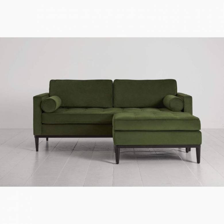 Swyft - Model 02 - 2 Seater Sofa - Right Corner - Velvet Vine
