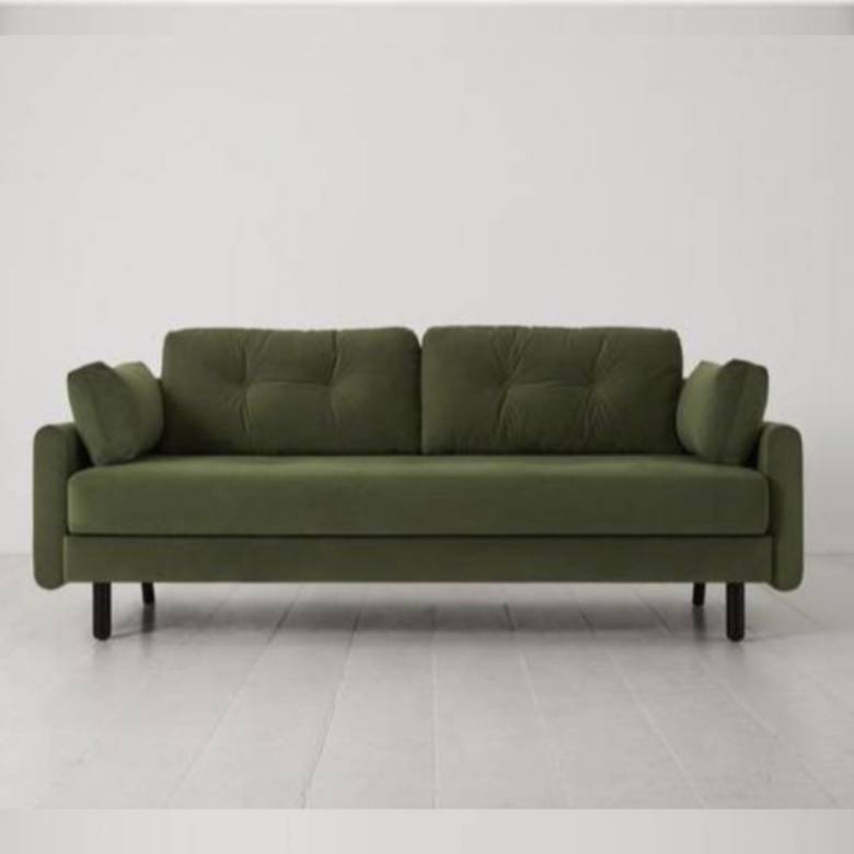 Swyft Model 04 - 3 Seater Sofa Bed - Velvet Vine