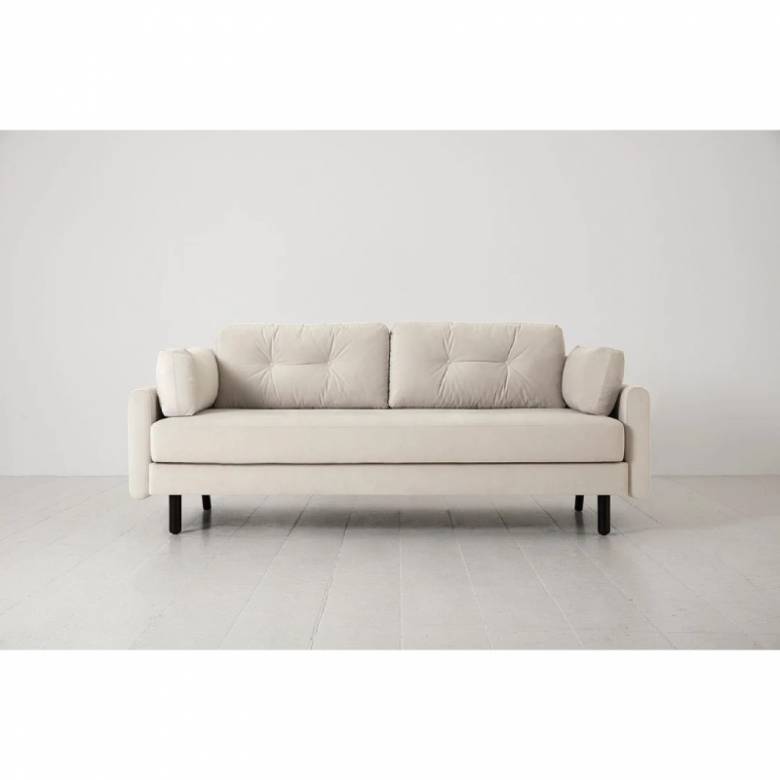 Swyft Model 04 - 3 Seater Sofa Bed - Velvet Bone
