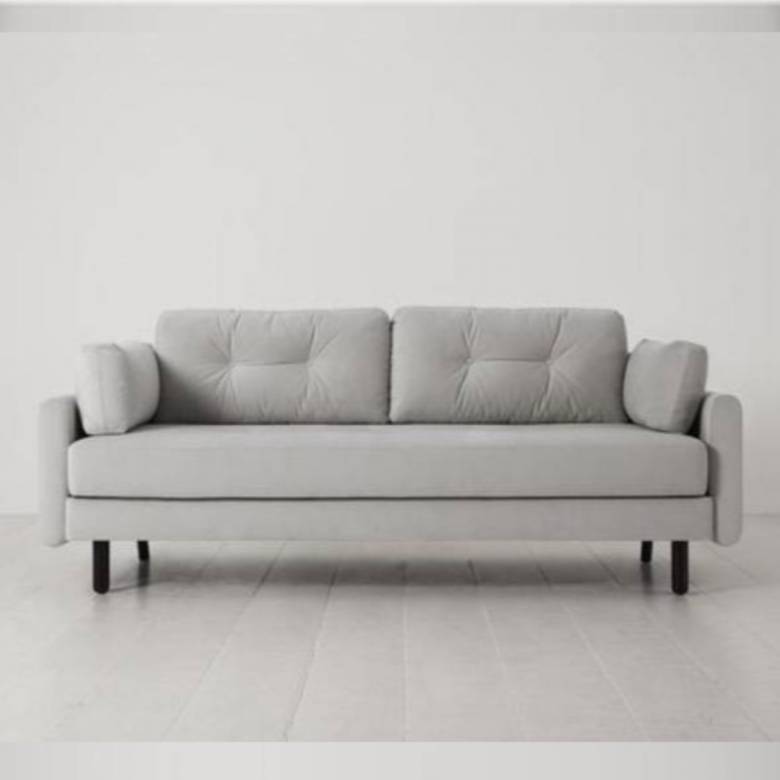 Swyft Model 04 - 3 Seater Sofa Bed - Velvet Light Grey
