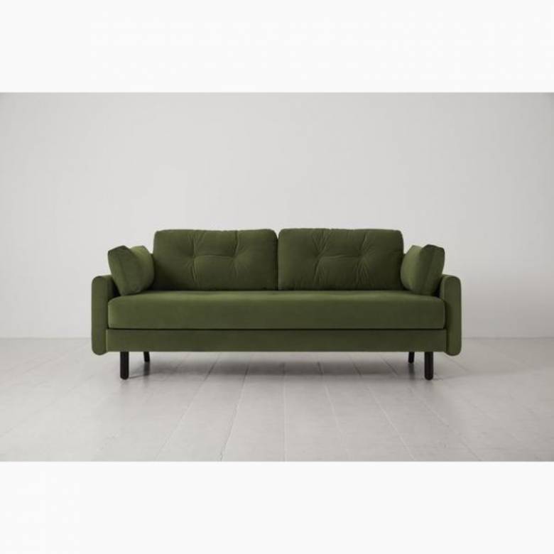 Swyft - Model 04 - 3 Seater Sofa Bed - Velvet Vine