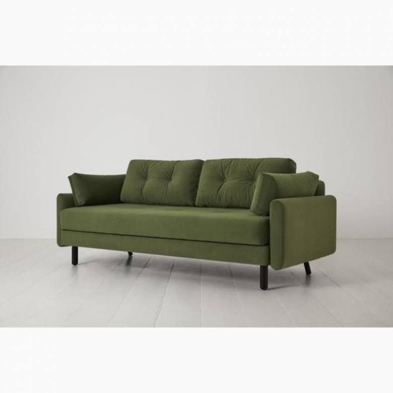 Swyft - Model 04 - 3 Seater Sofa Bed - Velvet Vine