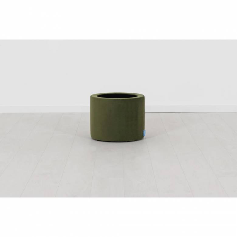 Swyft Small Round Storage Ottoman - Velvet Vine