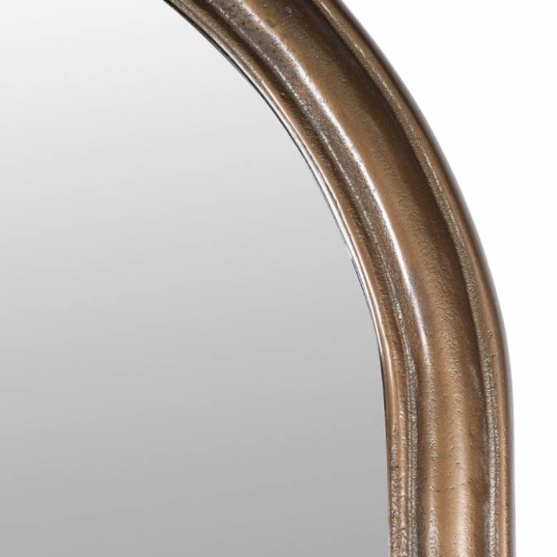 Tall Brass Arched Floor Leaner Mirror H:220cm