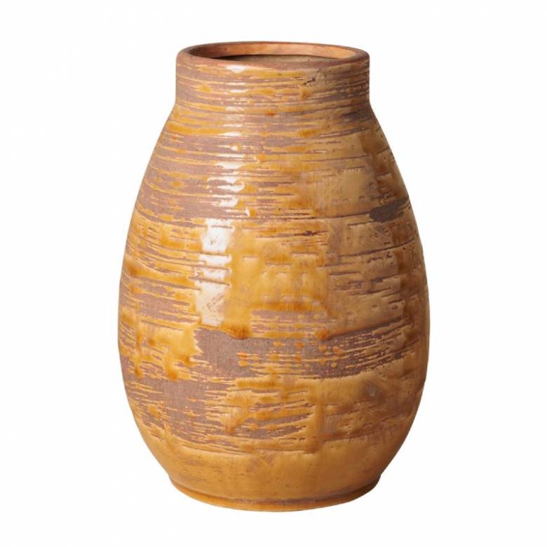 Tapered Ceramic Vase In Nectar