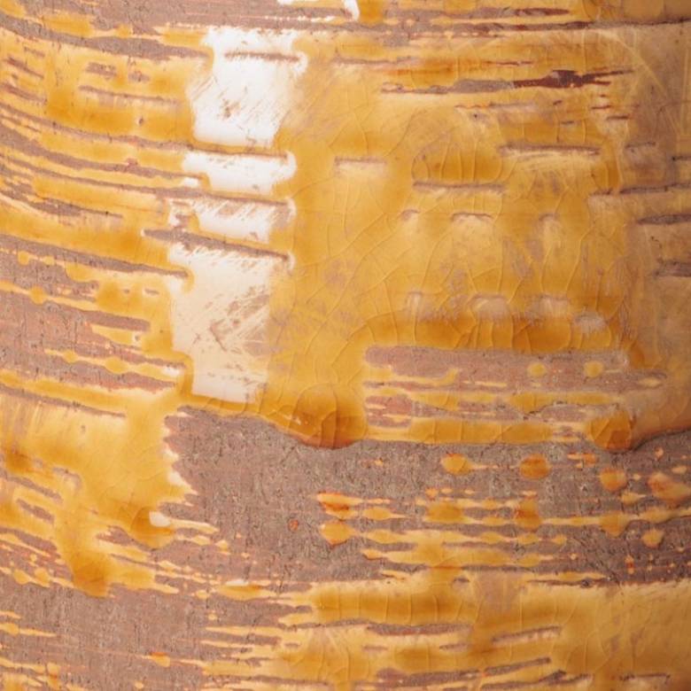 Tapered Ceramic Vase In Nectar