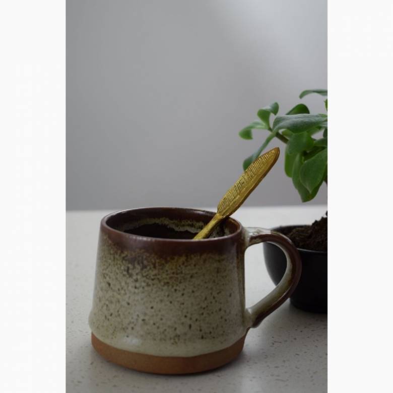 Tawny Glazed Stoneware Mug