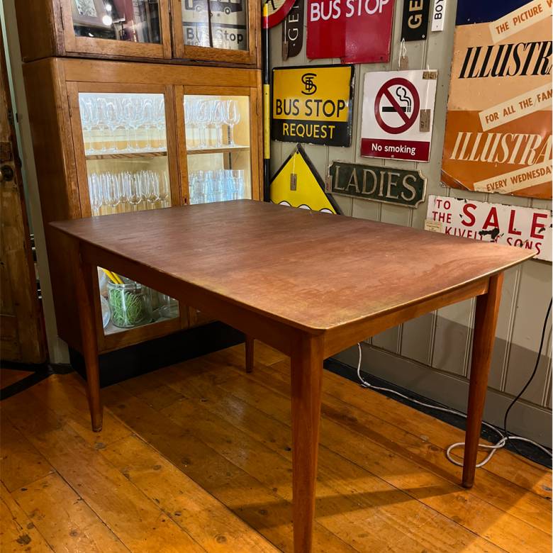 Teak Extending Dining Table With Set Of 4 Chairs 120cm