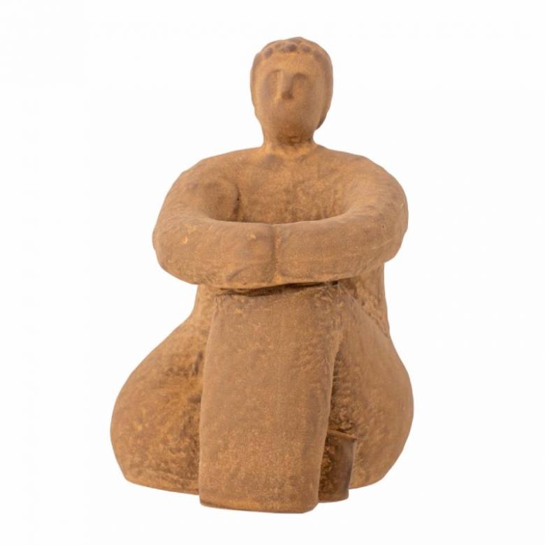 Terracotta Seated Figure Sculpture