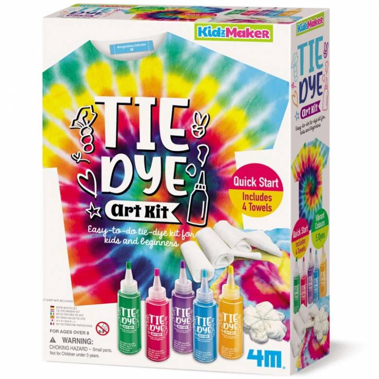 Tie Dye Art Kit - Kidzmaker Art Kit 8+