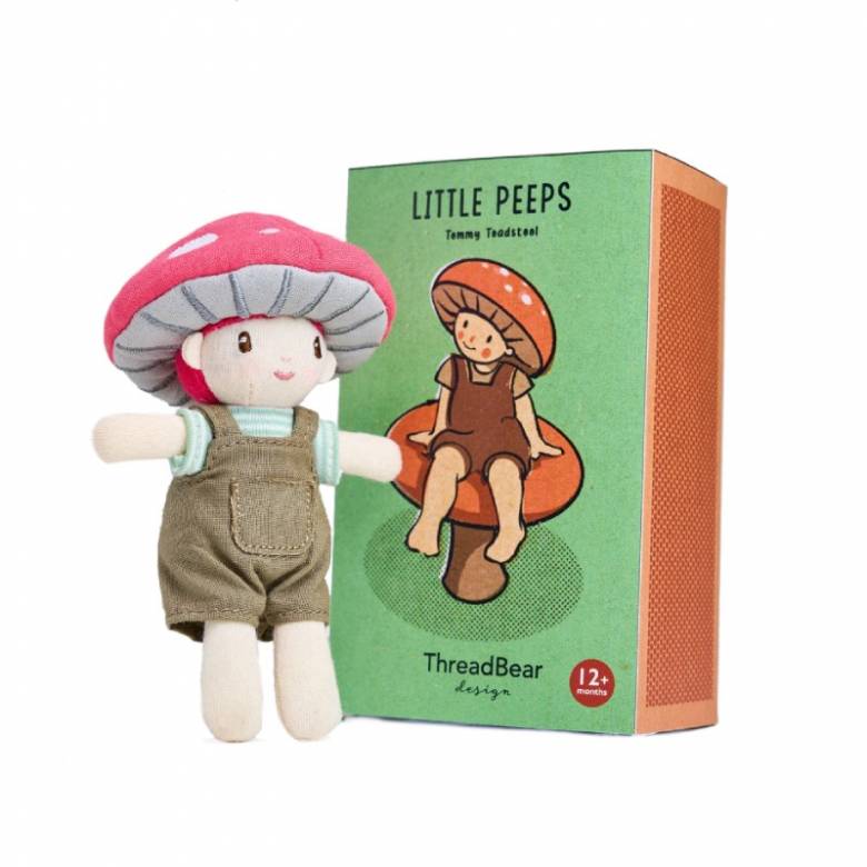 Tommy Toadstool Little Peeps Soft Doll In Matchbox 1+