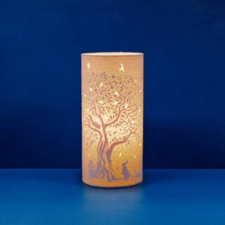 Tree Of Life - Cylindrical Fabric Lamp