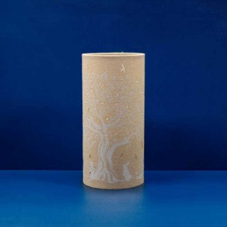 Tree Of Life - Cylindrical Fabric Lamp