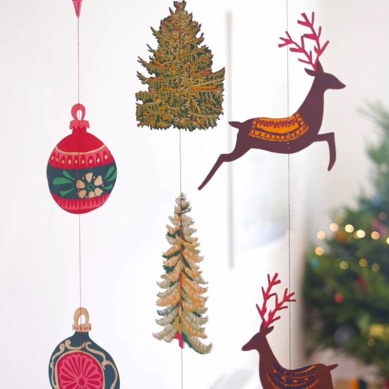 Trees - Vertical Wall Hanging Paper Garland