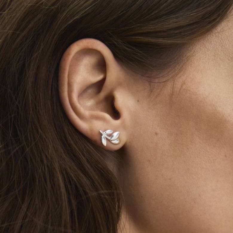 Tulip Stud Earrings In Gold By Pernille Corydon