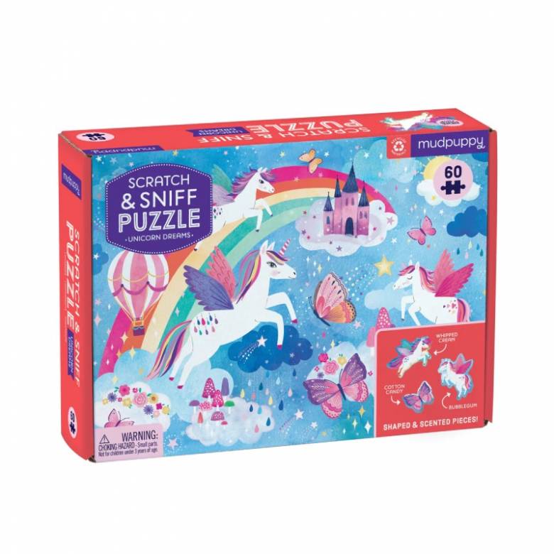 Unicorn Dreams - Scratch and Sniff Puzzle 60pc 4+