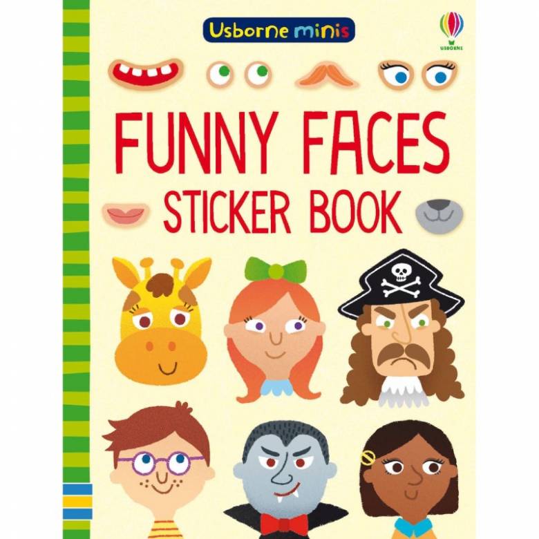 Usborne Minis: Funny Faces Sticker Book