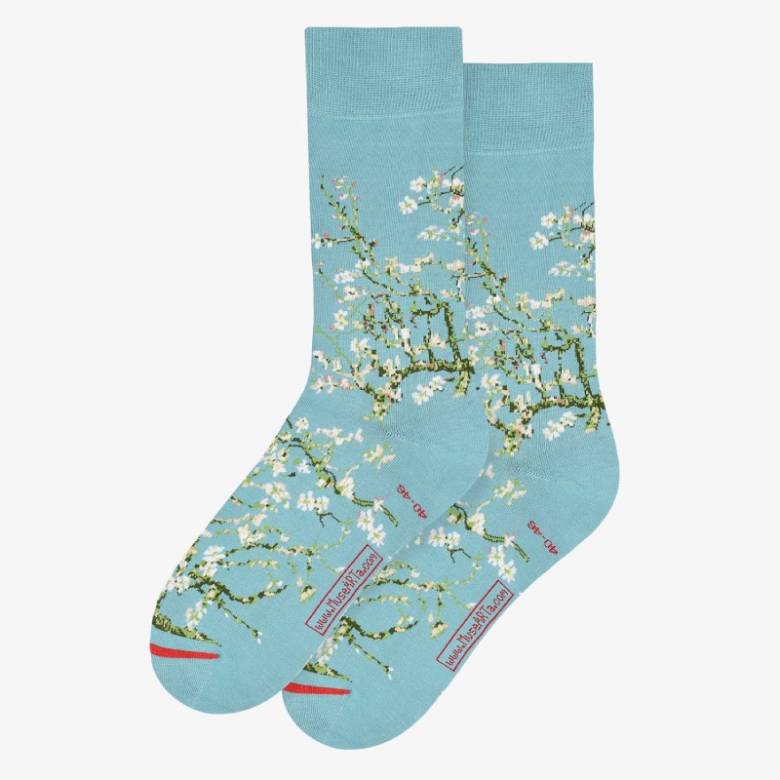 Van Gogh Almond Blossom - Pair Of Cotton Socks