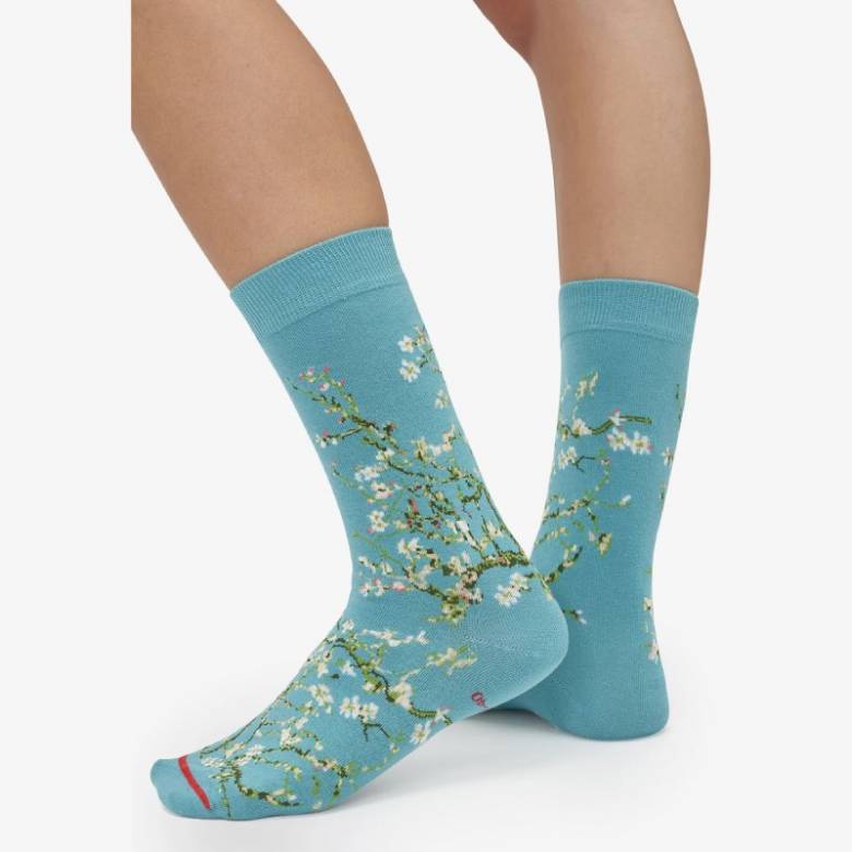 Van Gogh Almond Blossom - Pair Of Cotton Socks