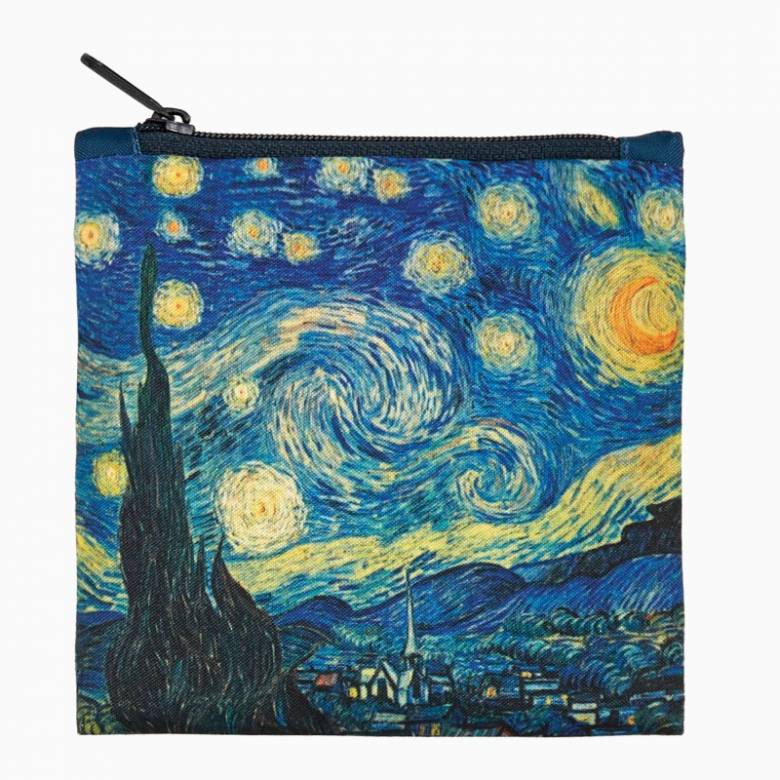 Van Gogh Starry Night - Reusable Tote Bag With Pouch