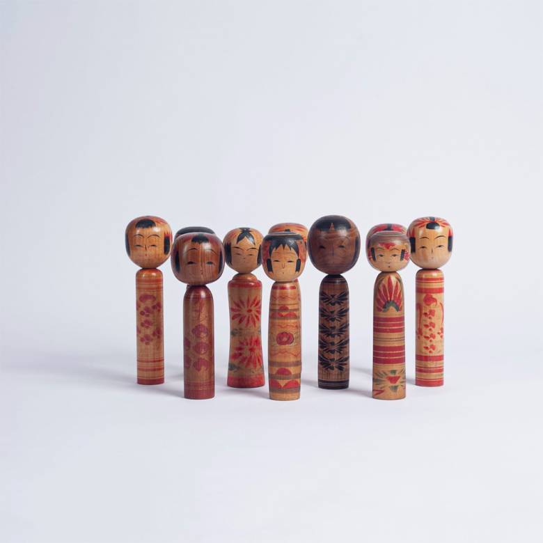 Vintage Japanese Wooden Kokeshi Doll
