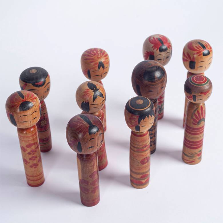 Vintage Japanese Wooden Kokeshi Doll