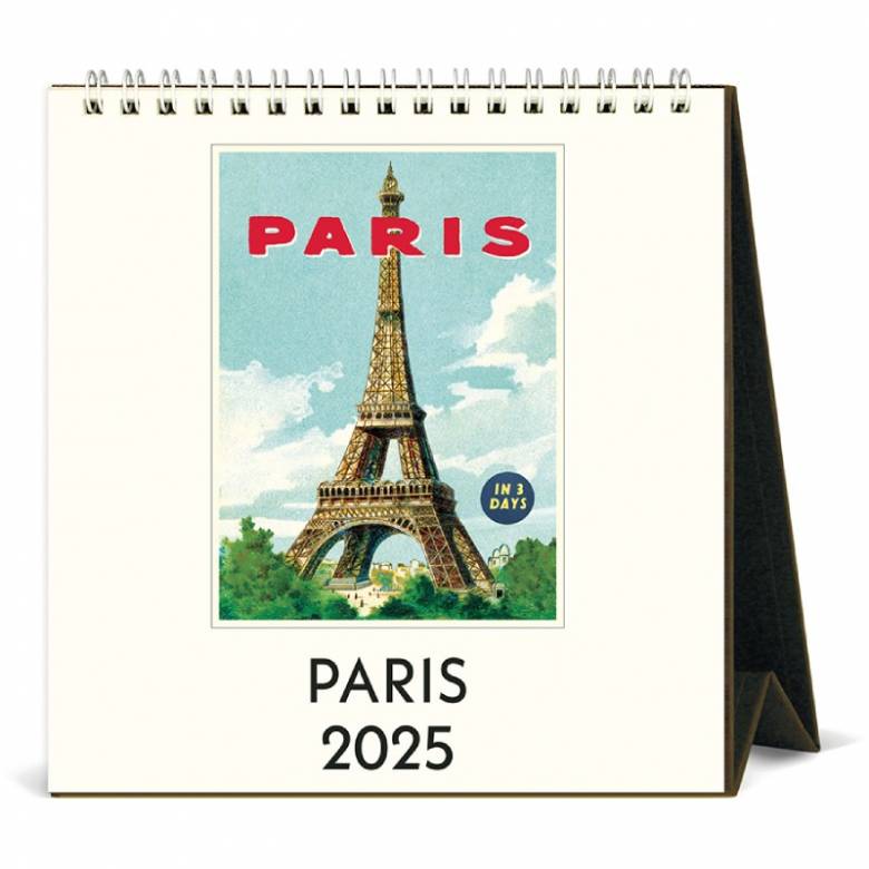 Paris Desktop Calendar by Cavallini 2025