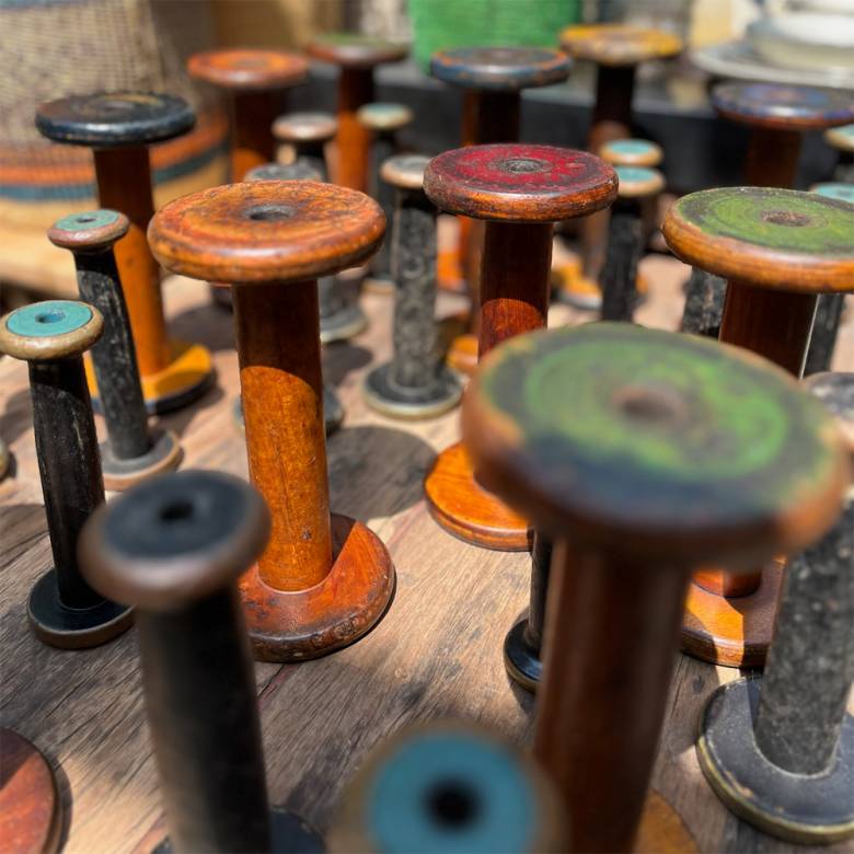 Vintage Wooden Bobbin Reel