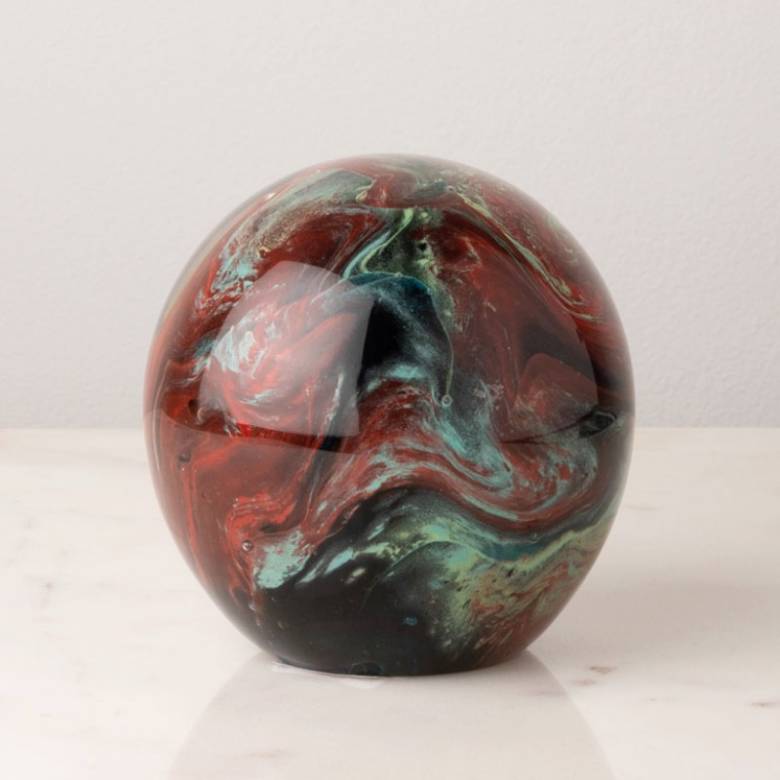 Volcano Glass Paperweight Decoration