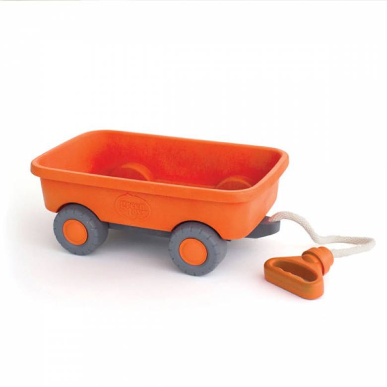 Orange Pull Along Wagon By Green Toys - Recycled Plastic 18m+