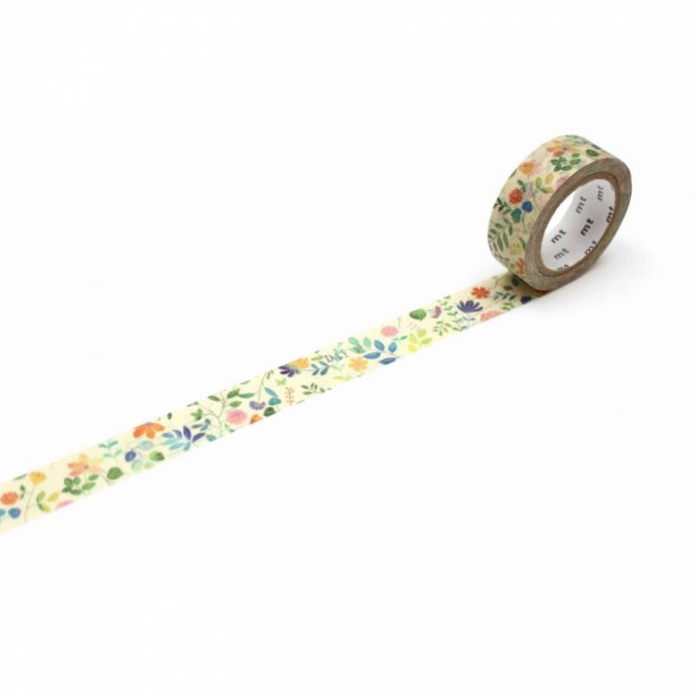 Watercolour Flower - Roll Of Washi Masking Tape