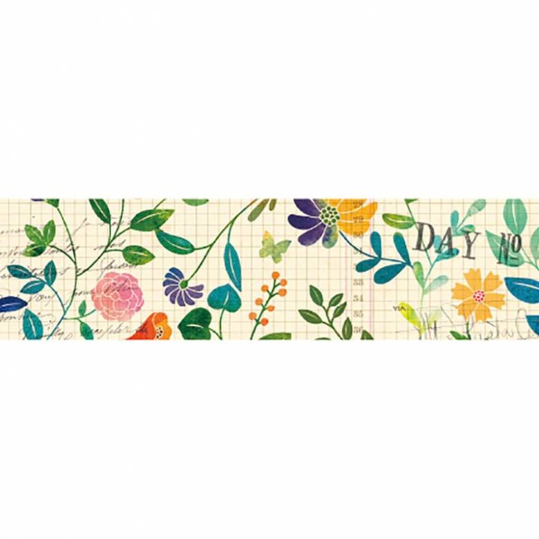 Watercolour Flower - Roll Of Washi Masking Tape