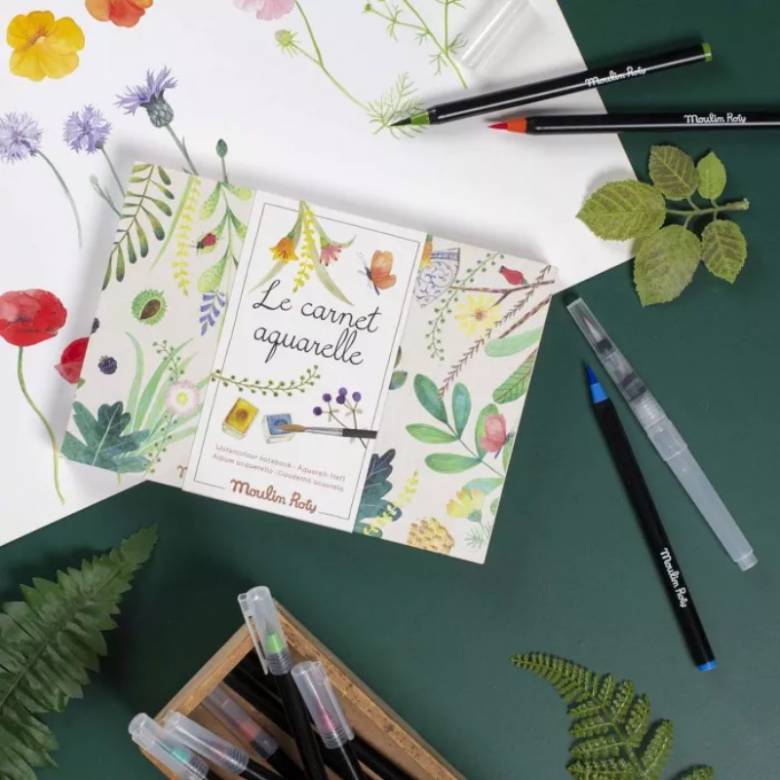 Watercolour Notebook Pad By Moulin Roty